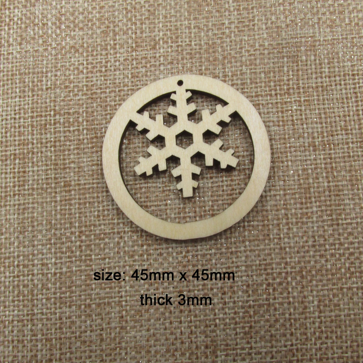 10pcs Unfinished Wood Blanks Snowflakes Macrame Christmas Circle Teardrop Shape Wooden Macrame For DIY Earrings Jewelry