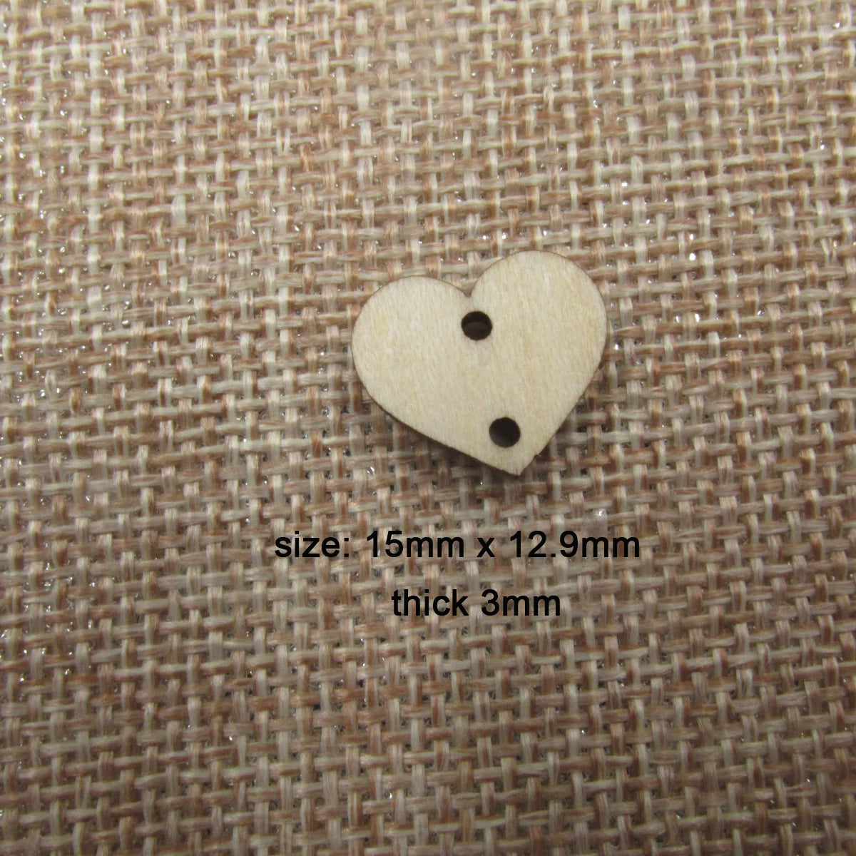 10 Pcs Unfinished Blank Wooden Heart Shape Cutout Plywood Connector Jewelry Finding Supplies