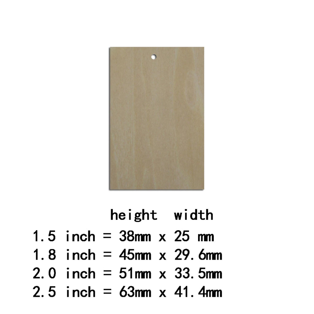 10pcs Laser Cut Unfinished Blank Wood Geometric Rectangle Cutout Shape Earring Pendant Jewelry Charm Finding
