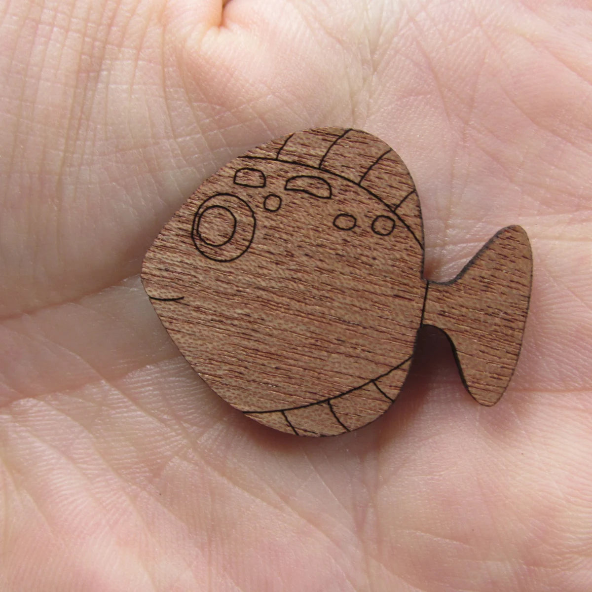 3 Pair Unfinished Under The Sea Ocean Animal Wooden Fish Shape Cutout For Brooches Pin Magnet Pendant Jewerly Diy Making