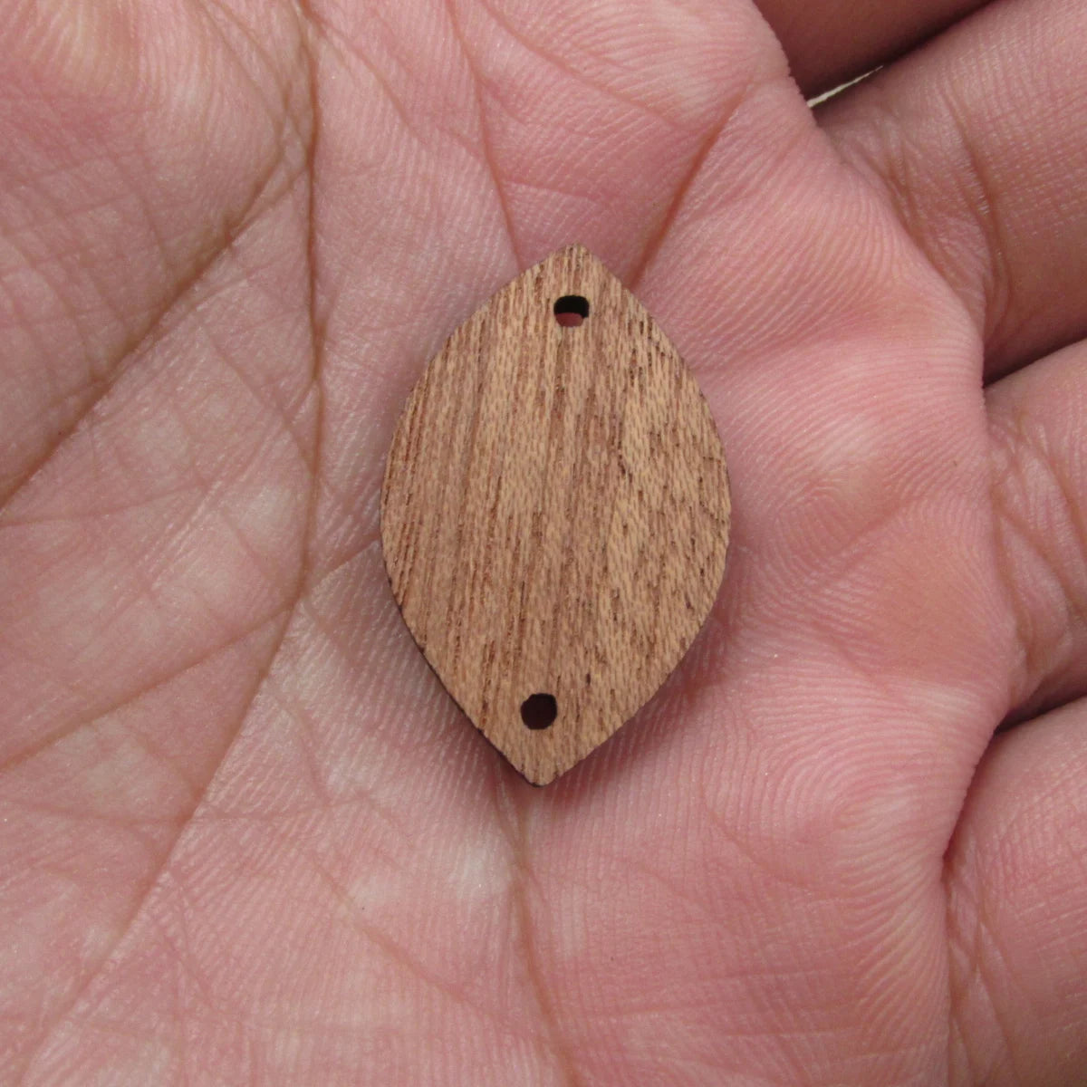 6 Pcs Unfinished Blank Wooden Oval Rectangle Olive Shape Cutout Wood Connector For Necklace Earring Pendant  DIY Making Jewelry