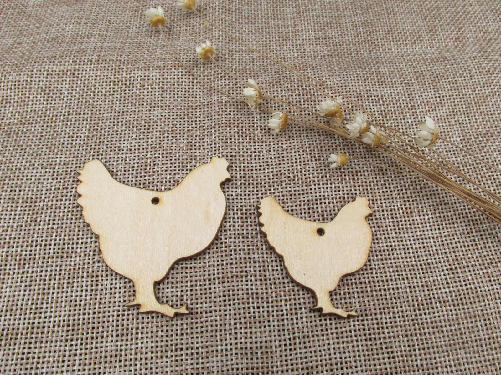 Unfinished Laser Cut Wooden Earrings Blank Pendant Wood Home Animals Chichen Shapes For DIY Jewelry Project Making