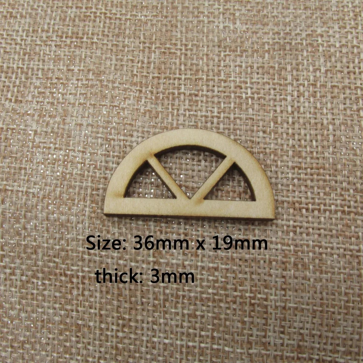 10pcs Unfinished Blank Half Circle Window Fairy Church Shape Wooden Fairy Windows Door House Accessories For DIY Craft