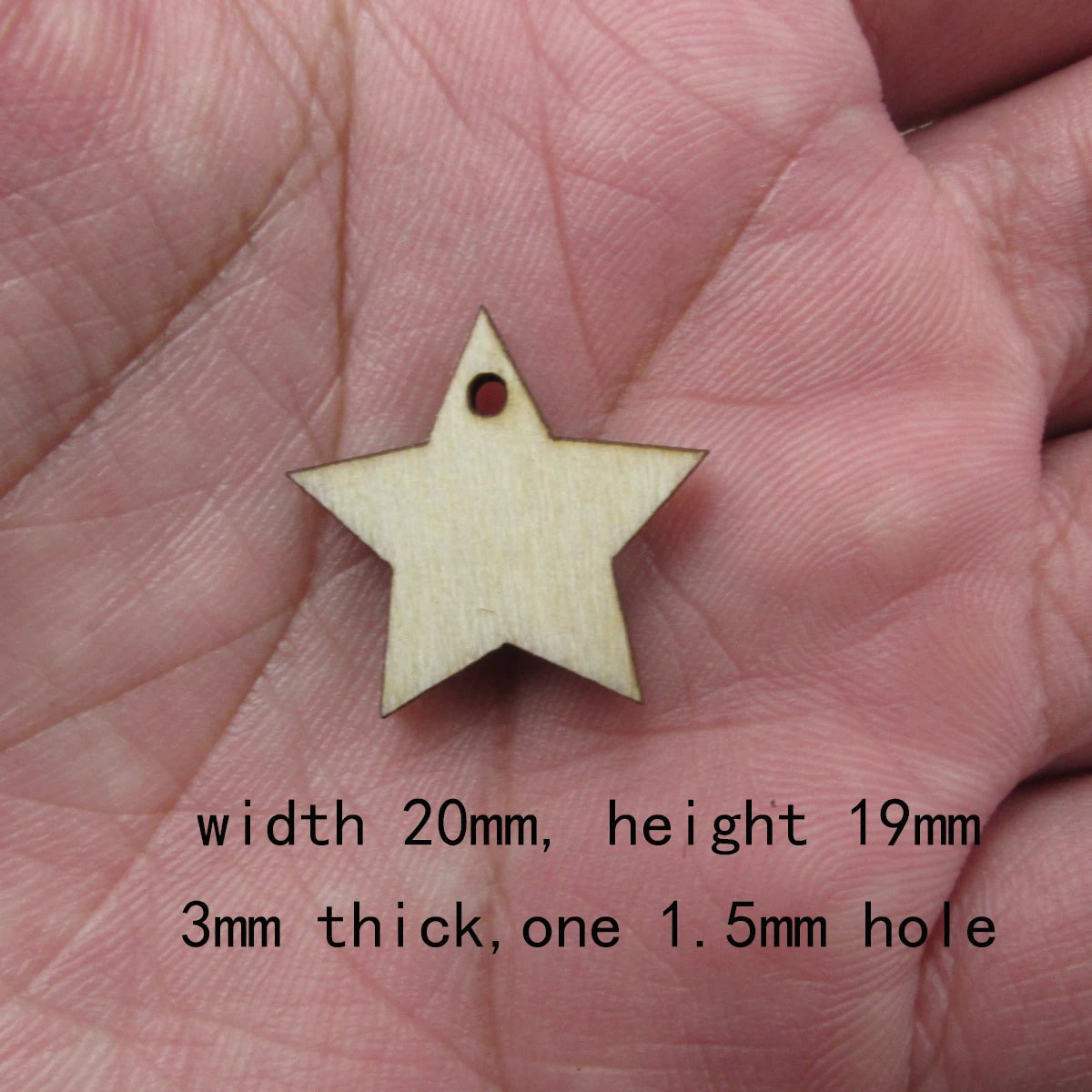 10 Pcs Unfinished Blank Wooden Moons And Star Semi Circle Shape Cutout Plywood Connector Jewelry Finding Supplies For Earrings
