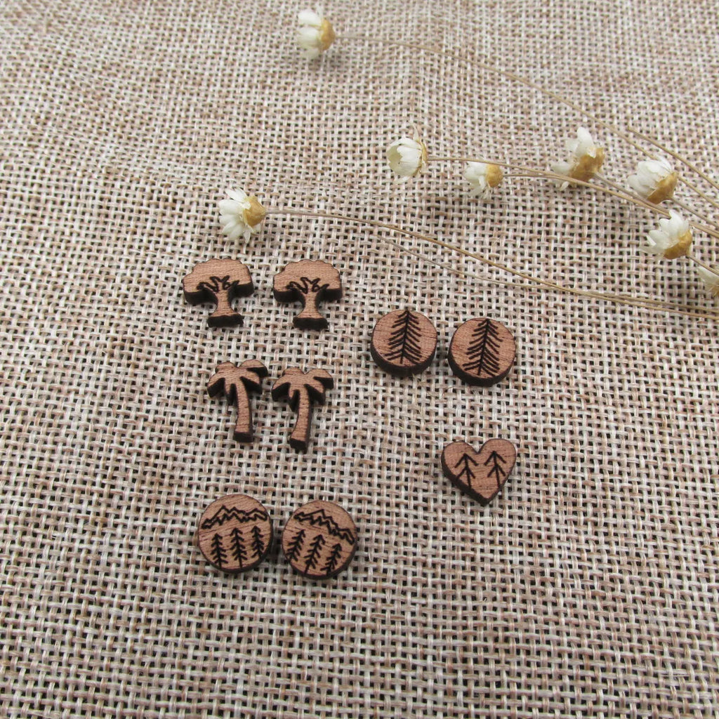 Laser Cut Unfinished Blank Wood Palm Tree Cabochon Charms Perfect For DIY Craft  Earring Stud  Jewerly Making