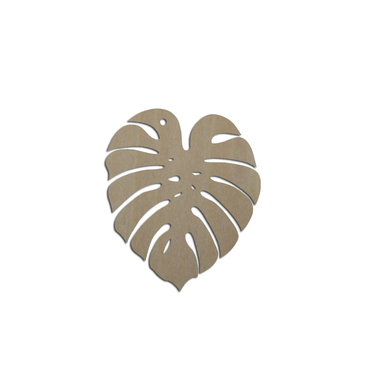 10pcs Laser Cut Unfinished Blank Wood Monstera Leaf Shape Earring Pendant Jewelry Charm Finding For DIY Making Project