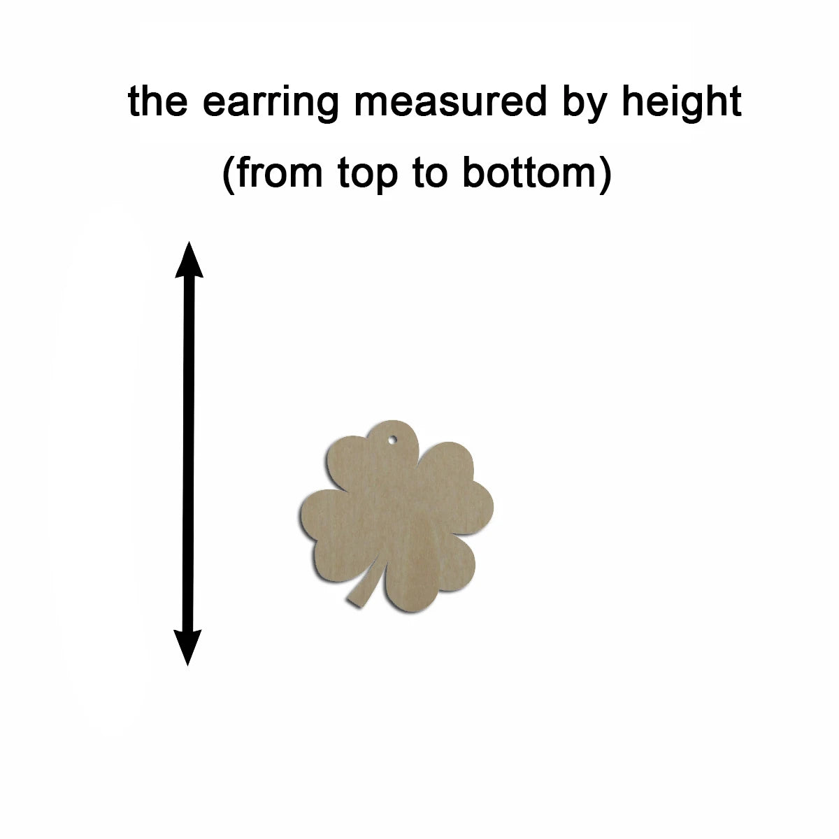 10pcs  Unfinished Wooden Blank Lucky Four Leaf Shamrock Clover Cutout Groovy Daisy Flower Shape For Jewelry Making