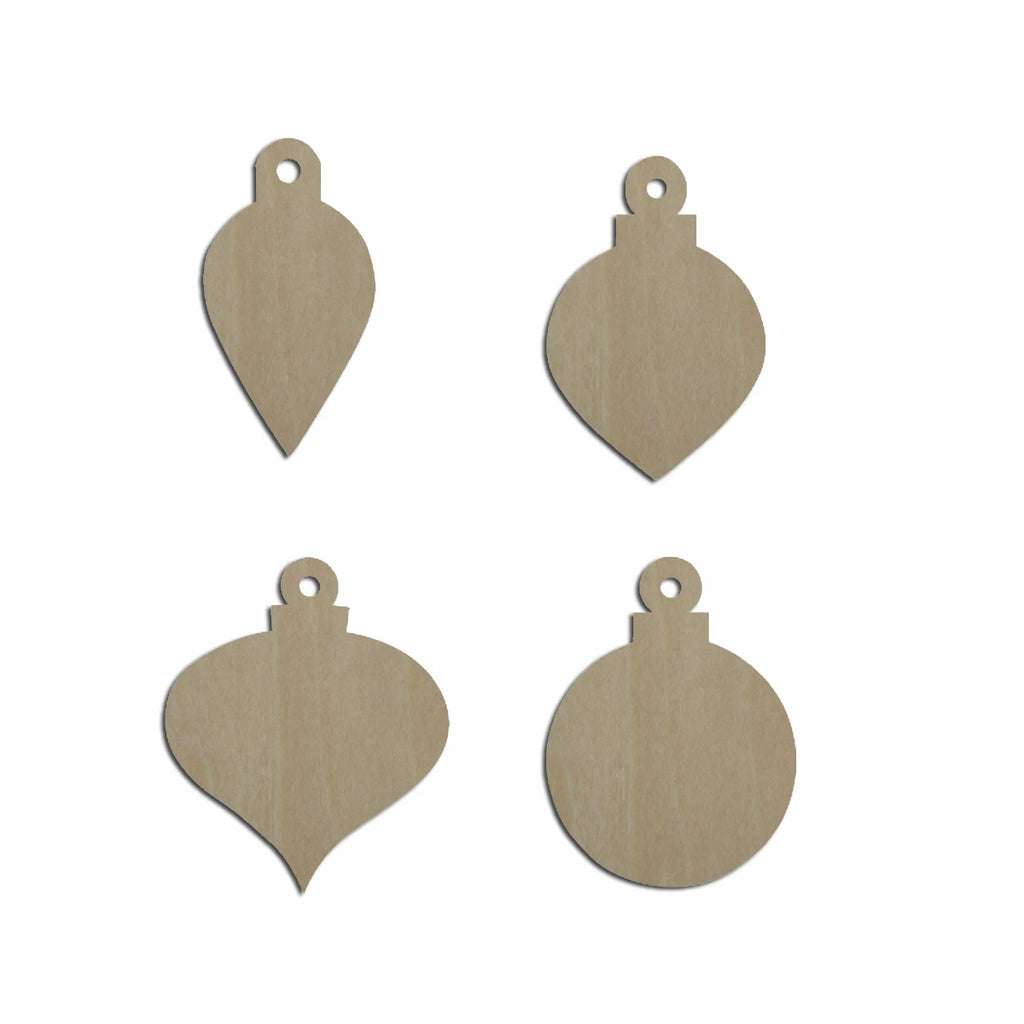 10pcs Bulk Unfinished Wooden Blank Holiday Christmas Ball Cutout Shape For Dangle Earring Wood Jewelry Accessories