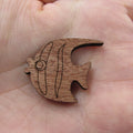 3 Pair Unfinished Under The Sea Ocean Animal Wooden Fish Shape Cutout For Brooches Pin Magnet Pendant Jewerly Diy Making