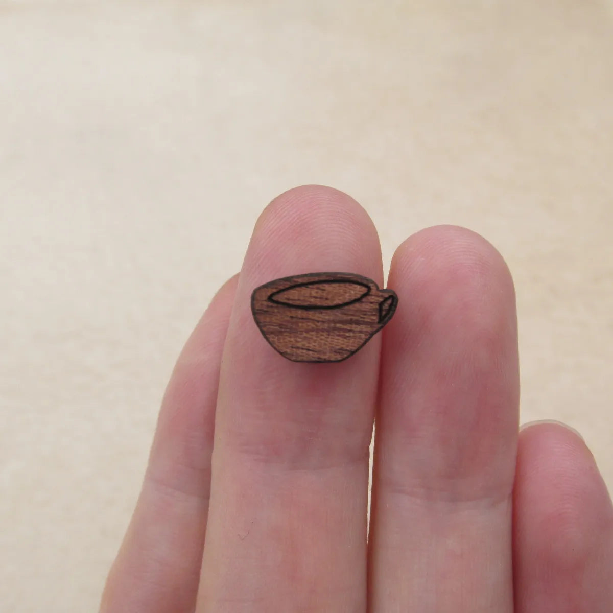 DIY Laser Cut Wood Cabochon Shape Apple Flower Pinapple Teapots Cup Charms Wooden Jewerly Earrings Suppliers