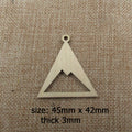 10pcs Unfinished Wood Mountain Hill Jewelry Findings Mountains Earring Hoops  for Macrame DIY Wooden Earring Blanks