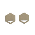 10pcs Unfinished Wood Blanks Geometric Hexagon Cutout Shape Macrame Earring Part Findings Wholesale For DIY Jewelry Making