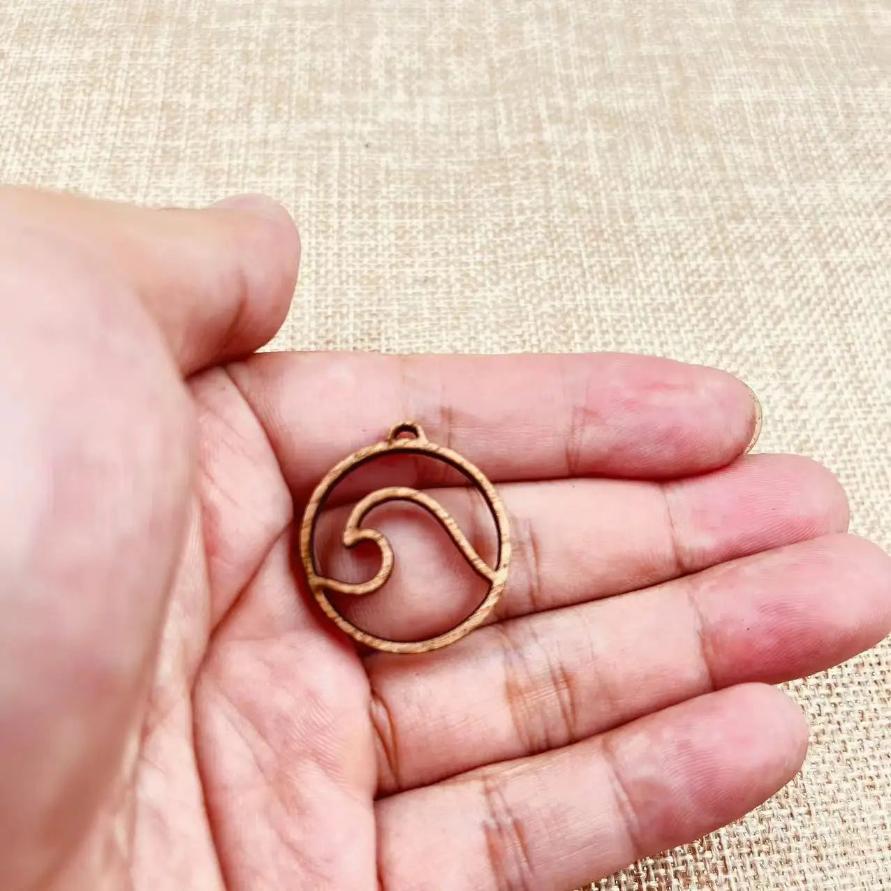 6pcs Unfinished Wood Wave Connector Sea Charms Ocean Beach Earring Pendants For Jewelry Making DIY Handmade Crafte