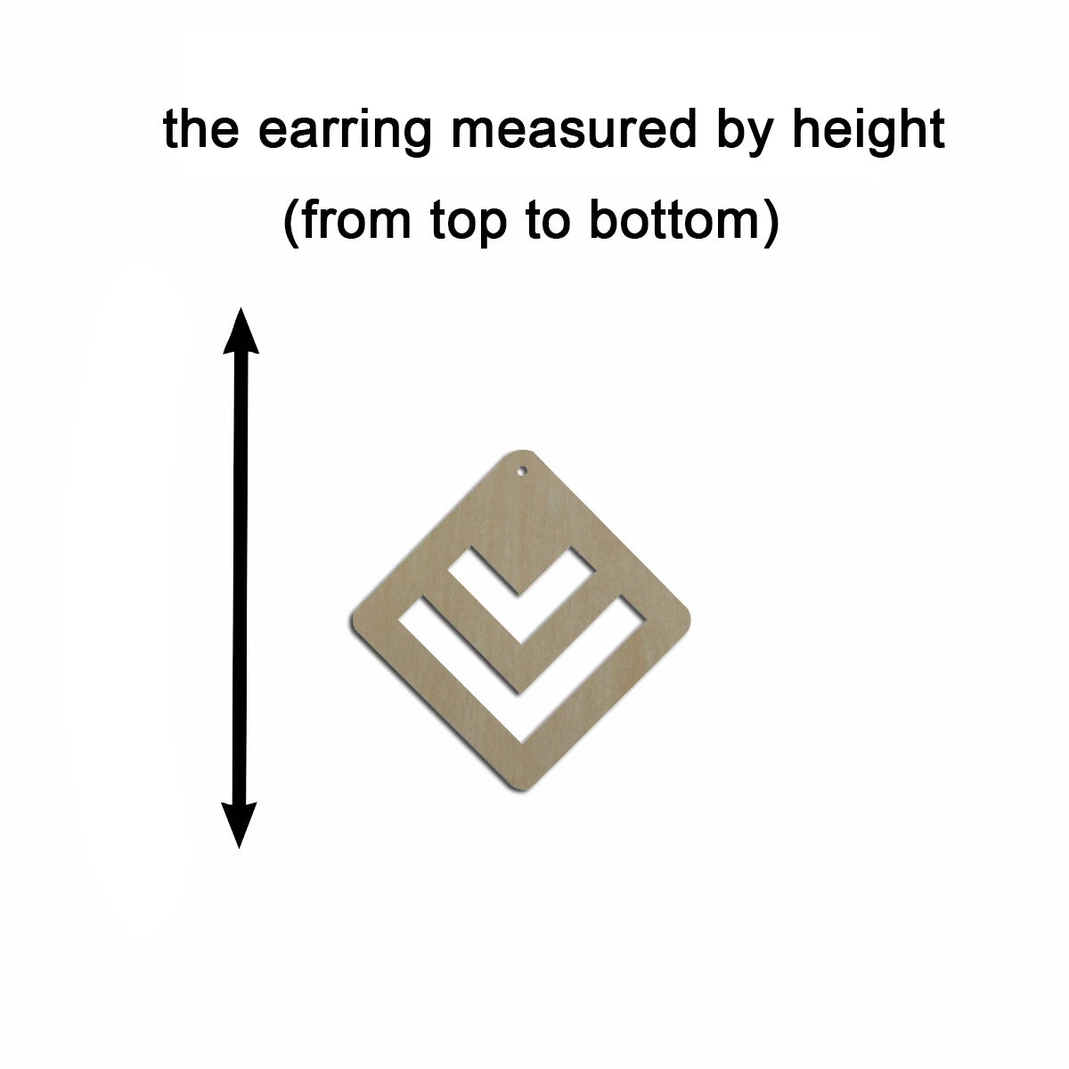 10pcs Unfinished Wood Blanks Geometric Diamond Square Shape Macrame Earring Part Findings Wholesale For DIY Jewelry Making