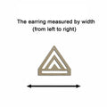 10pcs Unfinished Wood Blanks Geometric Triangle Shape Macrame Earring Part Findings Wholesale For DIY Jewelry Making
