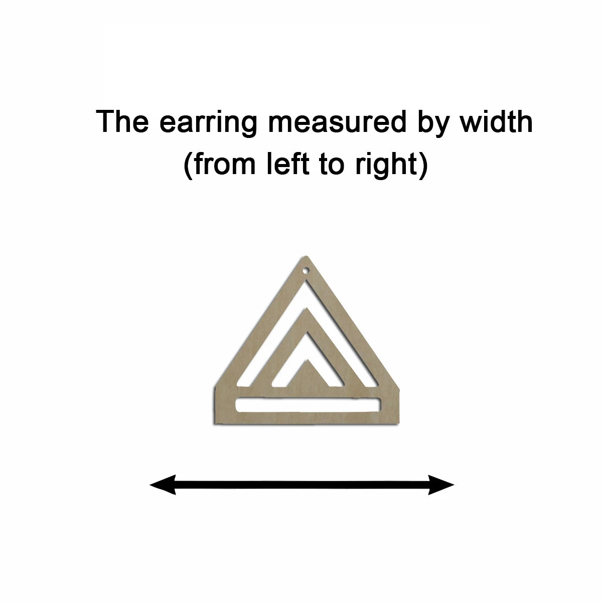 10pcs Unfinished Wood Blanks Geometric Triangle Shape Macrame Earring Part Findings Wholesale For DIY Jewelry Making