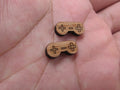 5 Pair Unfinished Blank Wood Cabochon Game Head Controler Mouse  Wooden Cutout Shapes For DIY Earrings Supplies