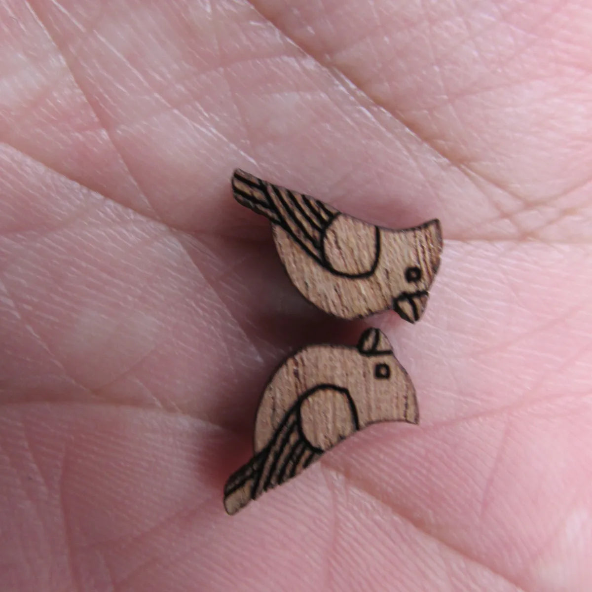 Laser Cut Unfinished Blank Wooden Bird Cabochon Charms For DIY Wood Craft  Earring Stud  Jewerly