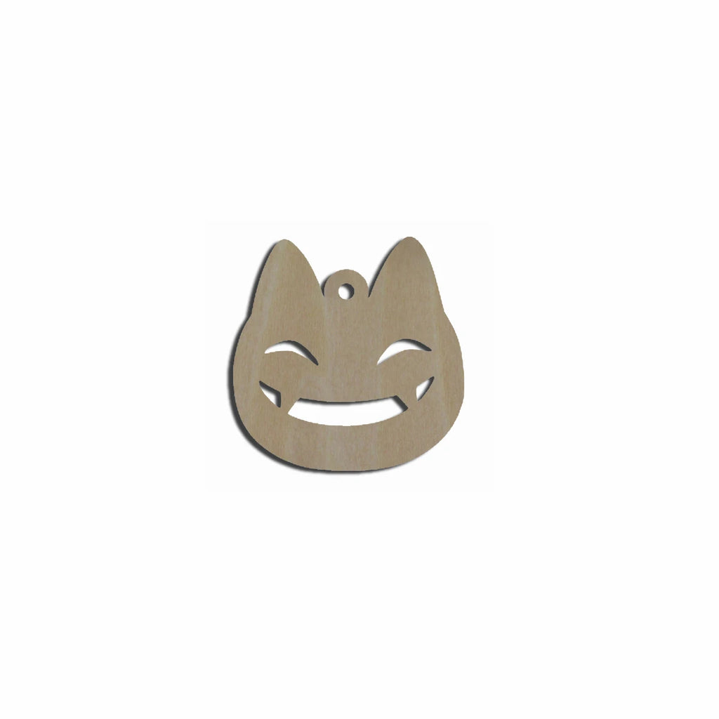 10pcs Bulk Unfinished Wooden Blank Holiday Halloween Black Cat Cutout Shape For Spooky Horror Theme Earring