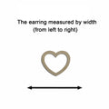10pcs Unfinished Wood Blank Fashion Heart Hoop Outline Cutout Shape Macrame Earring Pendant Charms For DIY Jewelry Making