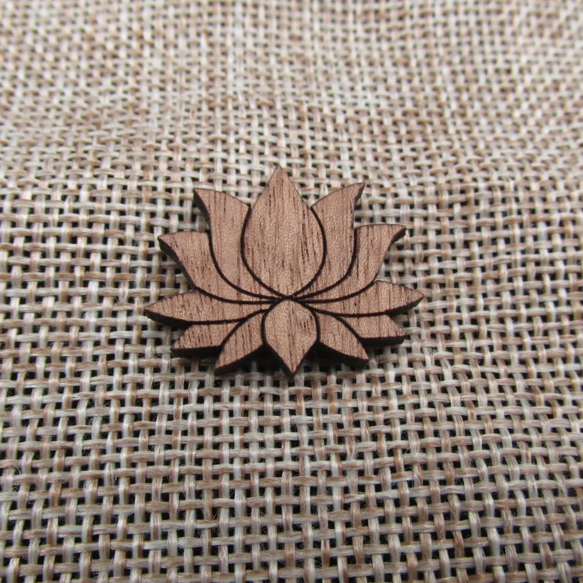 Laser Cut Jewelry Supplies Lotus Flower Unfinished Wooden Charms Pendants For Brooches Necklace  Jewerly Making