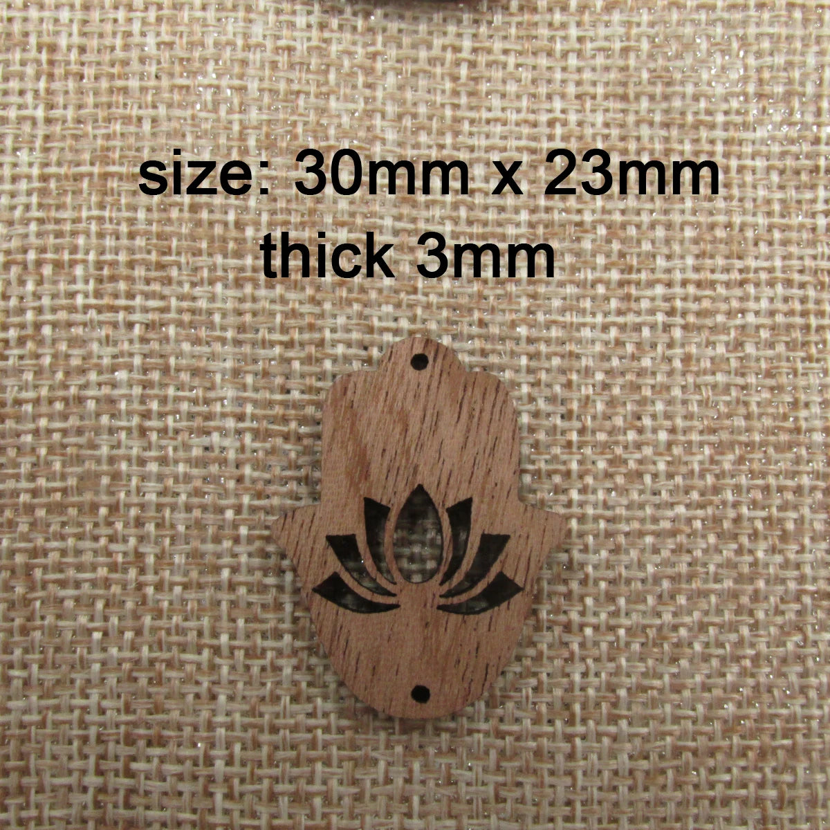 6pcs Unfinished Wooden Lotus Flower Charm Connector for Jewelry Making Bracelet Accessories DIY Craft