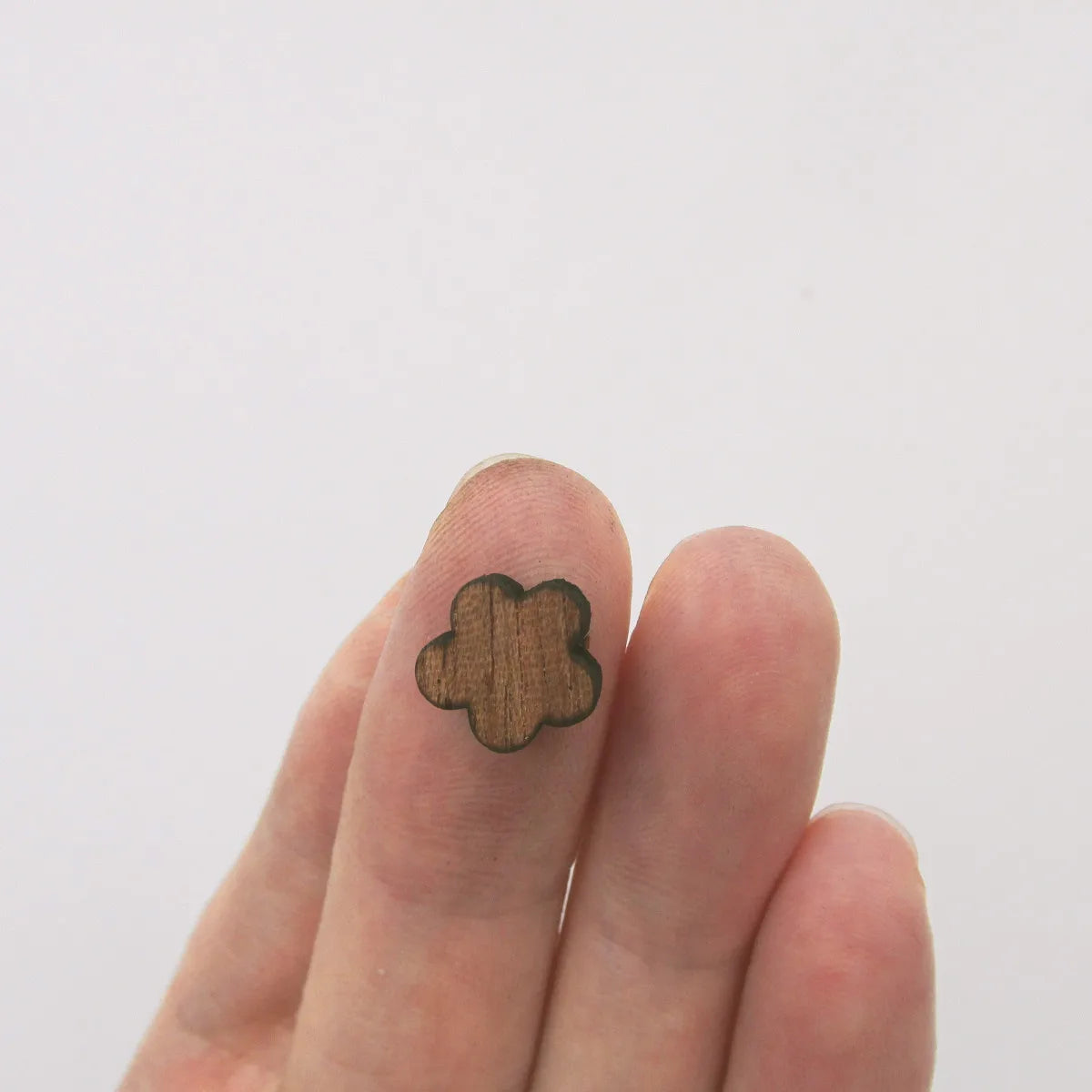 Laser cut Mountain flower map Blank Wood Cabochon Mini Wooden Shape Earring Supplies