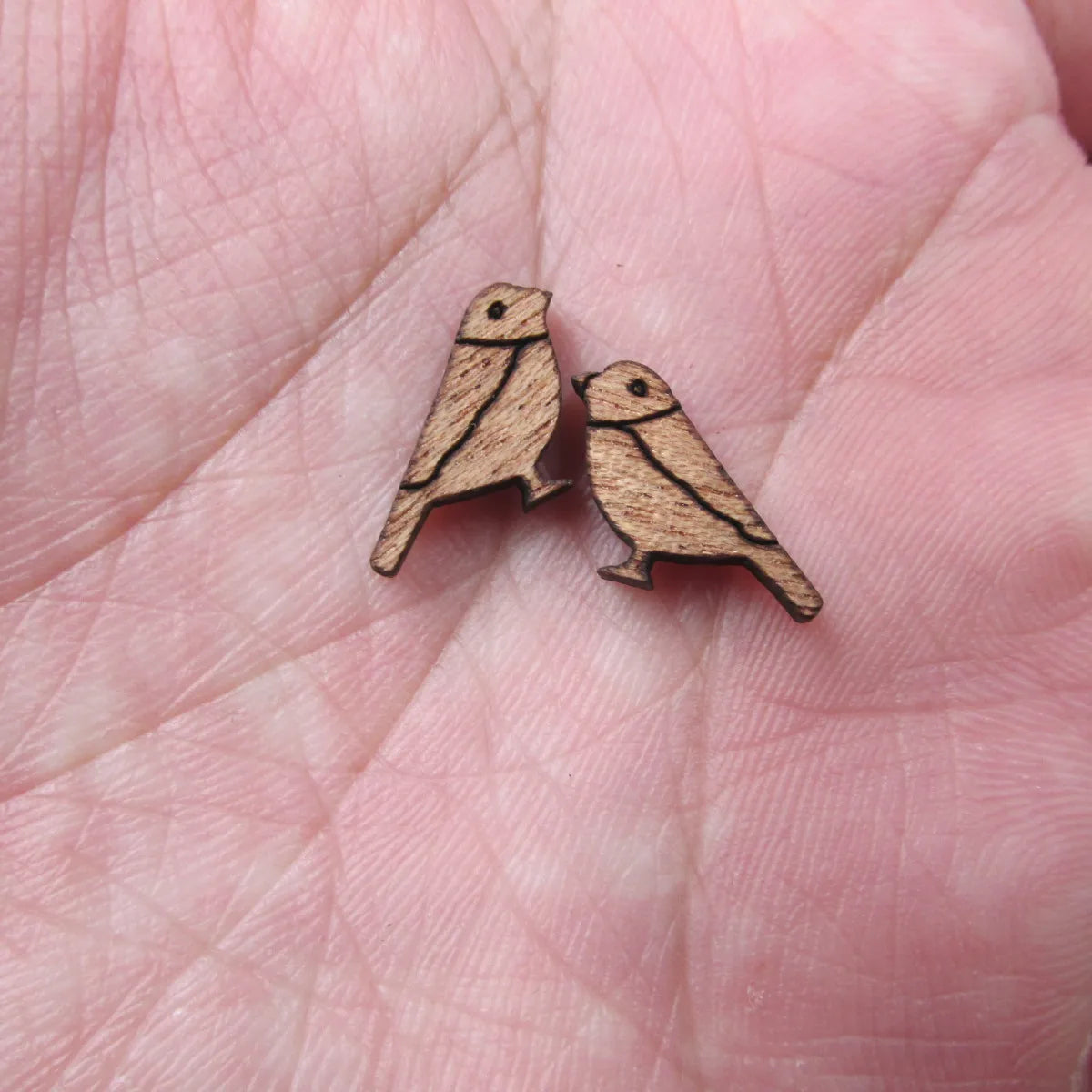 Laser Cut Unfinished Blank Wooden Bird Cabochon Charms For DIY Wood Craft  Earring Stud  Jewerly