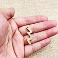 6pcs Unfinished Wood Wave Connector Sea Charms Ocean Beach Earring Pendants For Jewelry Making DIY Handmade Crafte