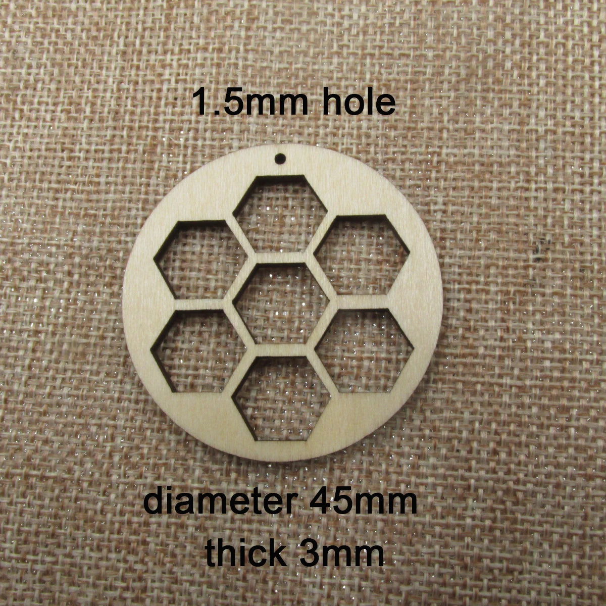 10pcs Unfinished Blanks Wooden Rectangle Hexagon Honeycomb Shape Hollow Dangle Earrings DIY Findings Jewelry