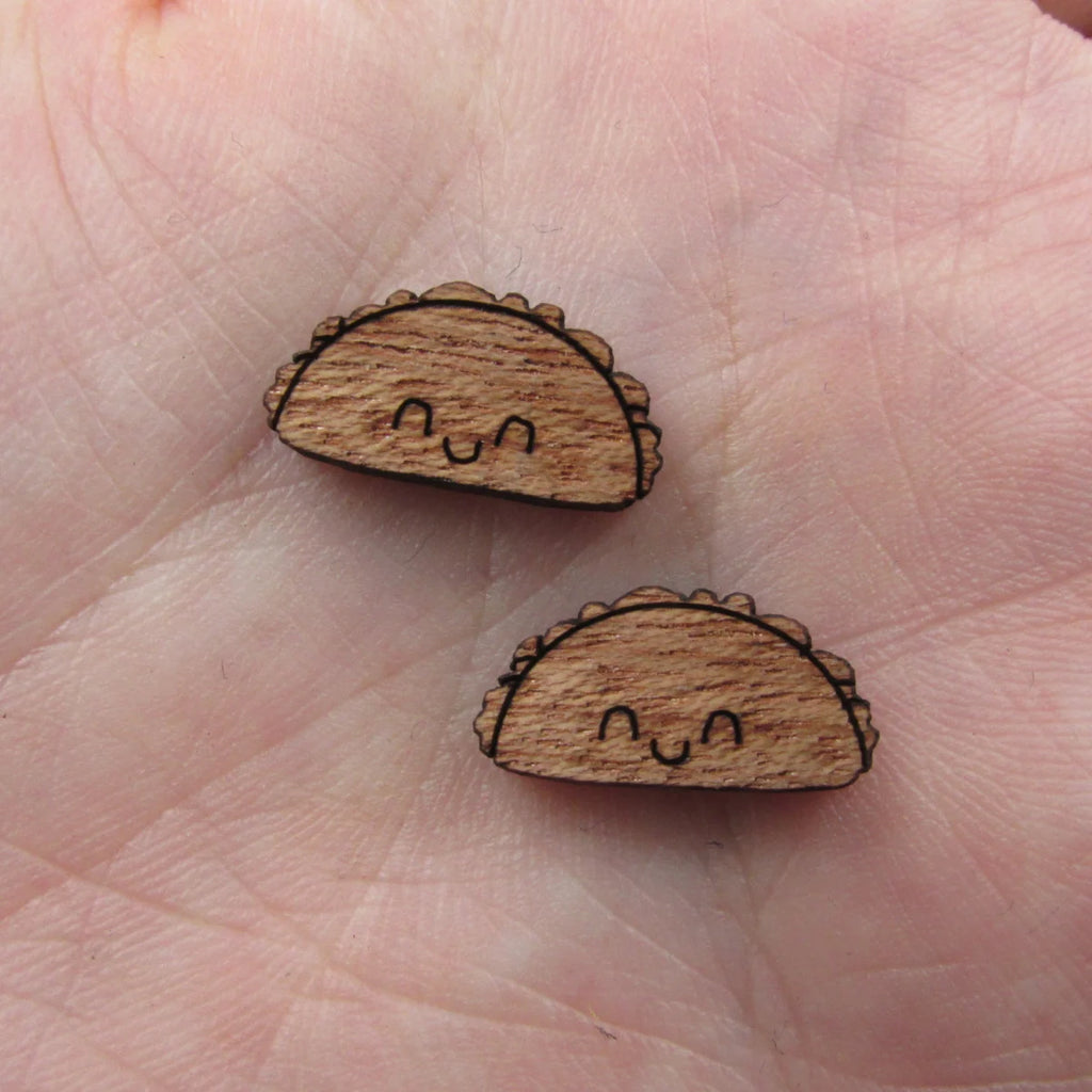 5 Pair Unfinished Blank Foods Wood Cabochon Candy Wooden Shape Charms Pendant For DIY Jewerly Earrings Suppliers