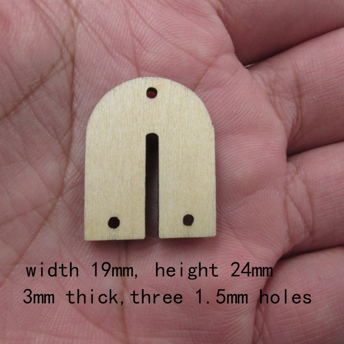 10 Pcs Unfinished Blank Wooden Rainbow Door U Shape Cutout Plywood Connector Jewelry Finding Supplies For Earrings