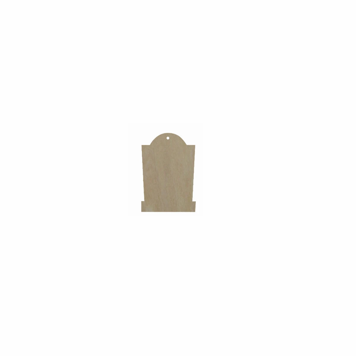 10pcs Bulk Unfinished Wooden Blank Holiday Halloween Rounded Gravestone Cutout Shape For Spooky Horror Theme Jewelry Earring
