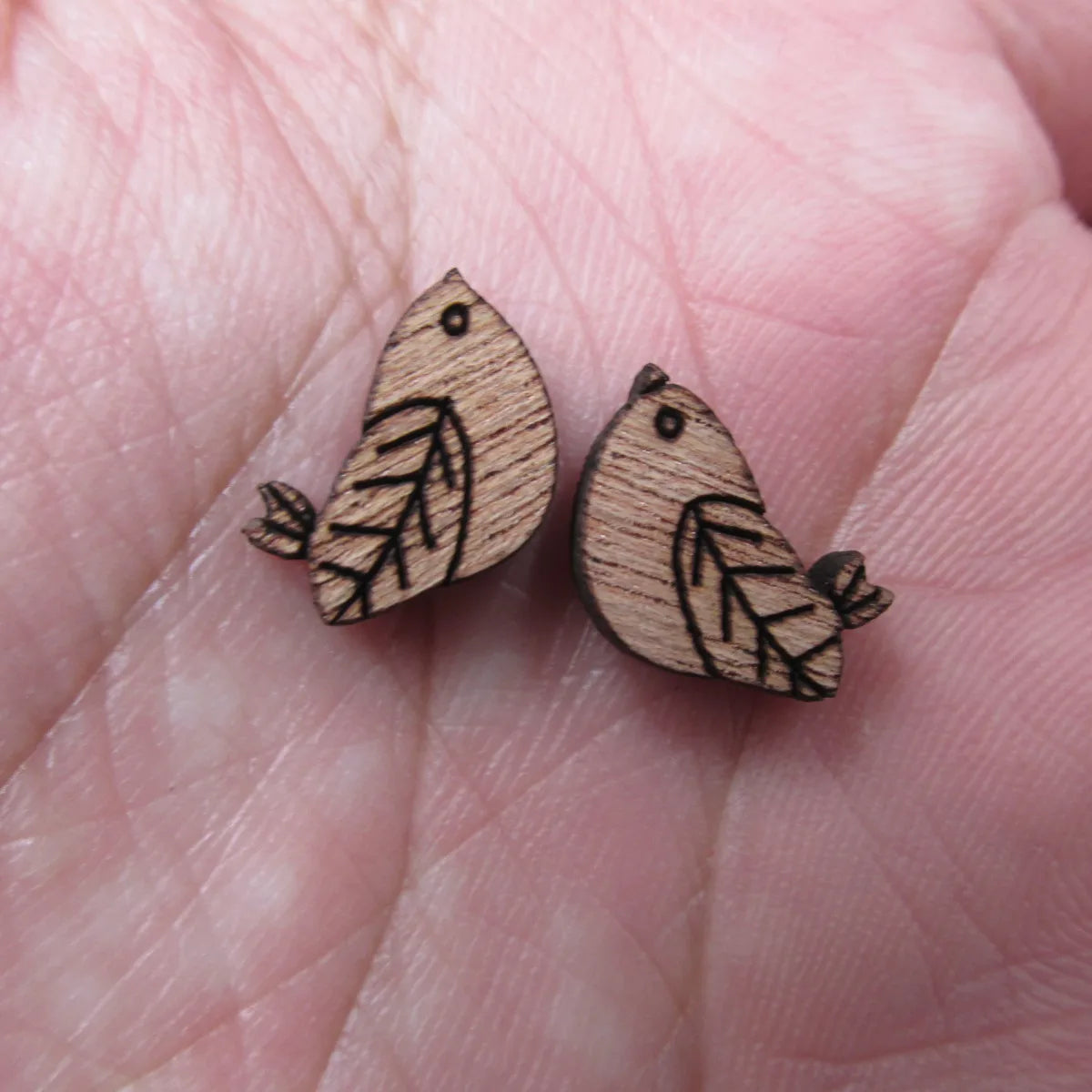 Laser Cut Unfinished Blank Wooden Bird Cabochon Charms For DIY Wood Craft  Earring Stud  Jewerly