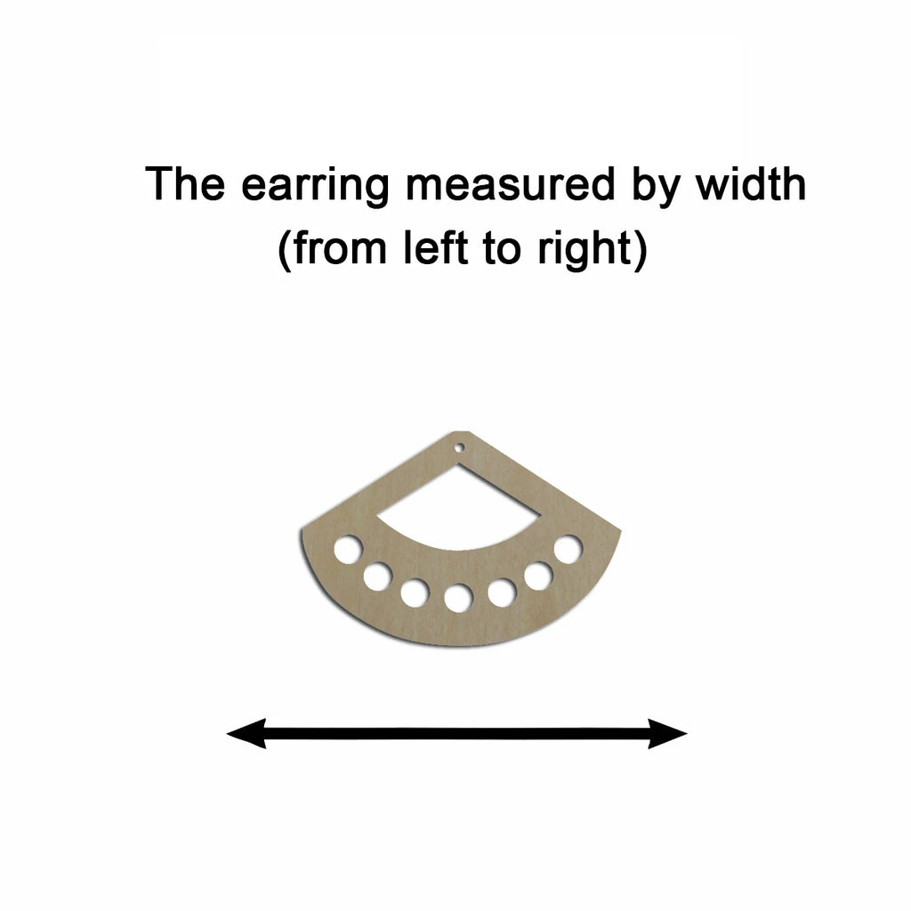 10pcs Unfinished Wood Blanks Geometric Fan Holes Cutout Shape Macrame Earring Part Findings Wholesale For DIY Jewelry Making