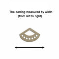 10pcs Unfinished Wood Blanks Geometric Fan Holes Cutout Shape Macrame Earring Part Findings Wholesale For DIY Jewelry Making