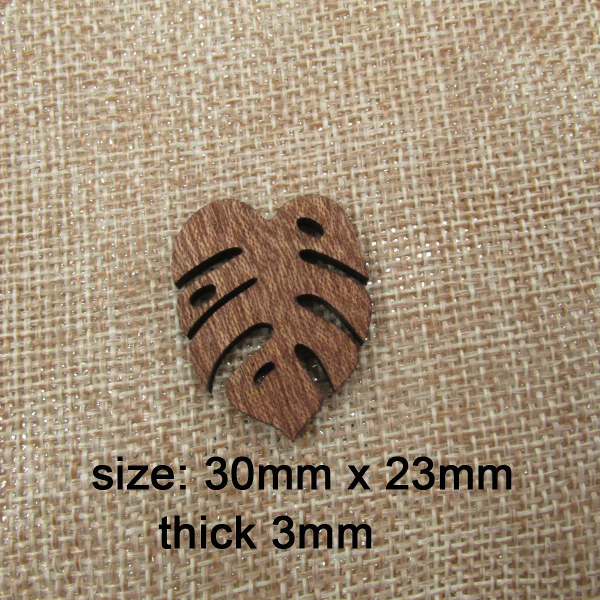 6pcs Unfinished Blank Wood Monstera Leaf Shape Wooden Charms Pendants Leaves Earrings Necklace For DIY Jewelry Making