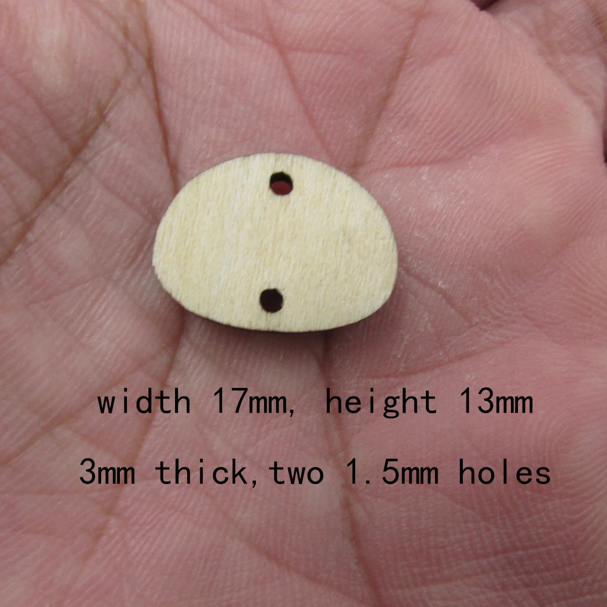 10 Pcs Unfinished Blank Wooden Raindrop Stone Shape Cutout Plywood Connector Jewelry Finding Supplies For Earrings