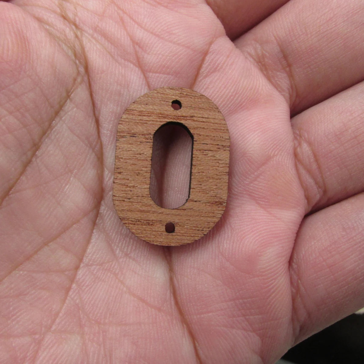 6 Pcs Unfinished Blank Wooden Oval Annulus Shape Cutout Wood Connector For Necklace Earring Pendant  DIY Making Jewelry