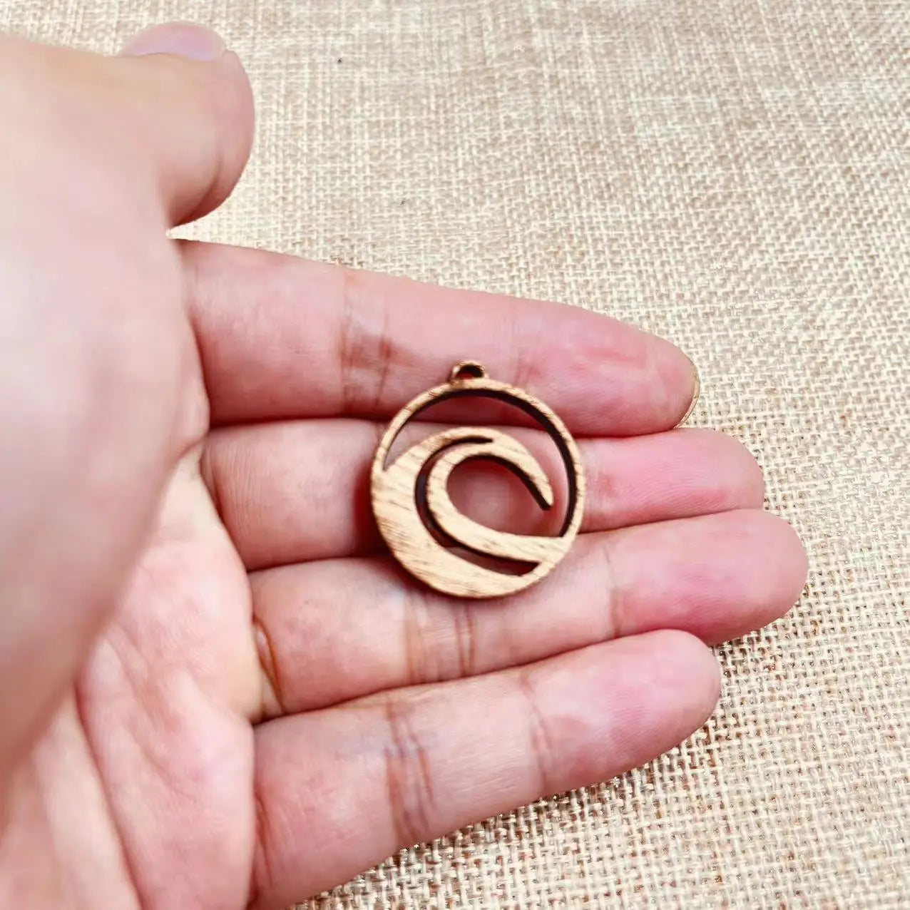 6pcs Unfinished Wood Wave Connector Sea Charms Ocean Beach Earring Pendants For Jewelry Making DIY Handmade Crafte