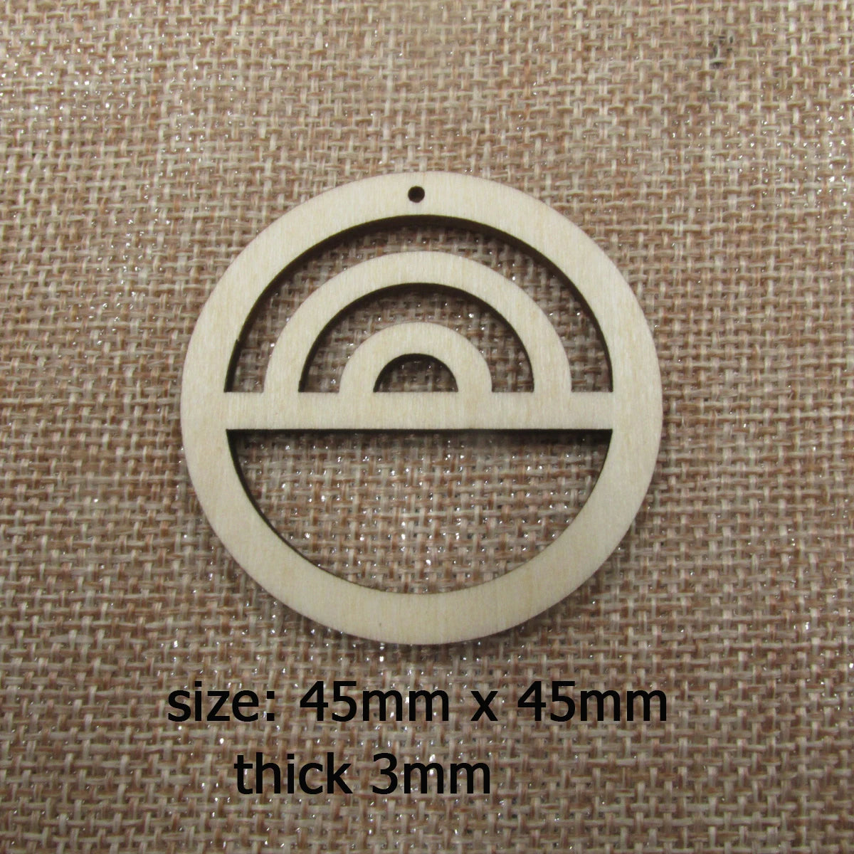 10pcs Unfinished Wood Macrames Rainbow Shape Cutouts Wooden Macrame For DIY Earrings Findings Jewelry