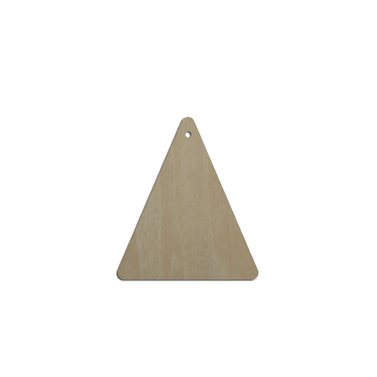 10pcs Laser Cut Unfinished Blank Wood Geometric Simple Triangle Cutout Shape Earring Pendant Jewelry Charm Finding