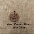 6pcs Unfinished Wood Leaf Charms Necklace Pendant Bracelet For Jewelry Making Handmade Crafts diy Supplies