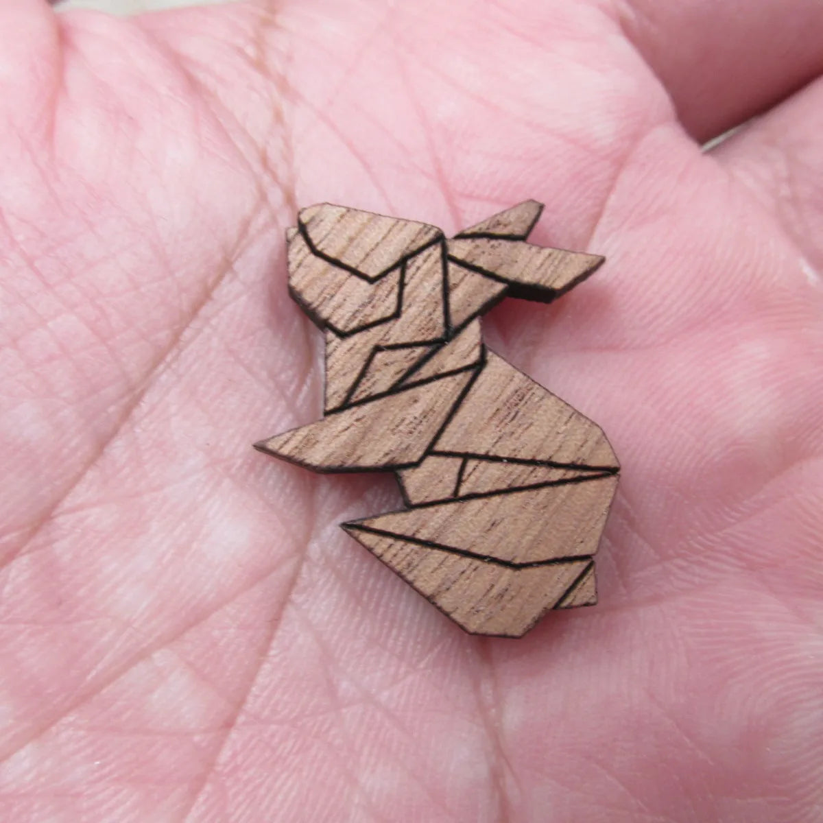 Laser Cut Unfinished Wood Rabbit  Charms Pendant Wood Bunny Perfect For Earring Brooch Neckace -  Jewerly supplier