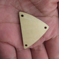 10 Pcs Unfinished Blank Wooden Geometric Triangle Shape Cutout Plywood Connector Jewelry Finding Supplies For Earrings