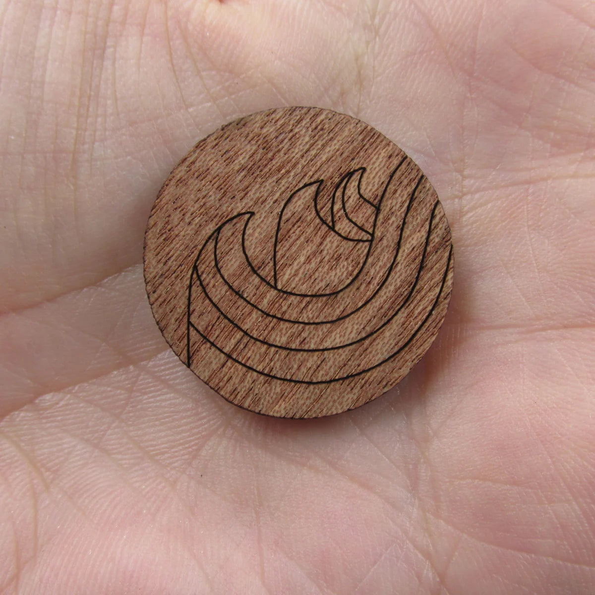 3 Pair Unfinished Beach Ocean Wooden Wave Shape Cutout For Brooches Pin Magnet Pendant Jewerly Diy Making