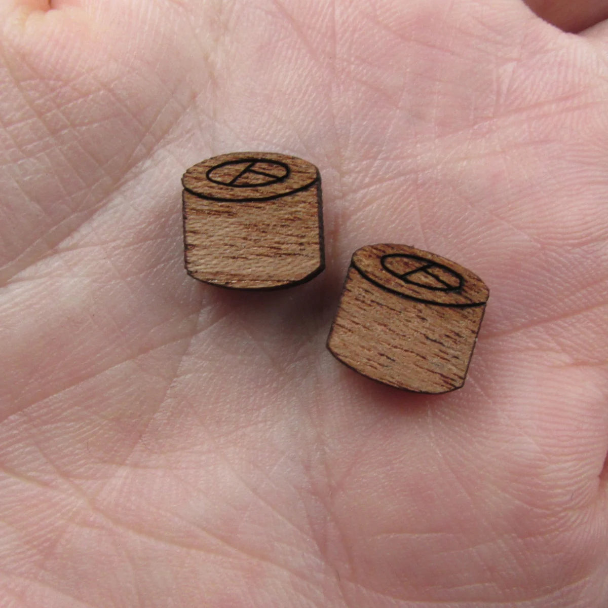 5 Pair Unfinished Blank  Food Wood Cabochon Sushi Wooden Shape Charm Pendant For DIY Jewerly Earring Suppliers