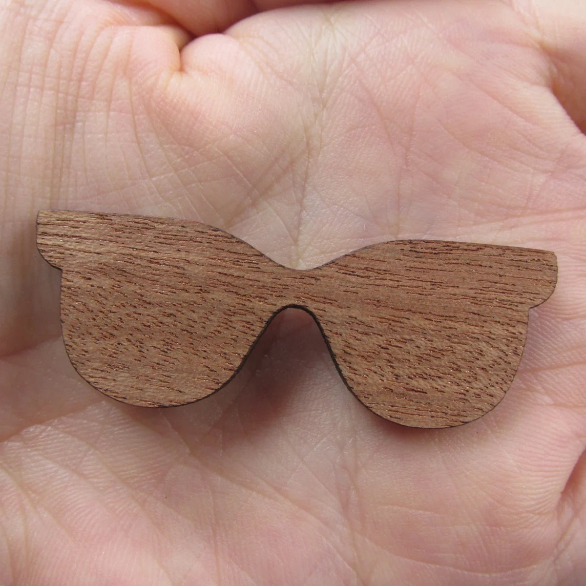 3 Pair Unfinished Ocean Beach Wooden Glasses Shape Cutout For Brooches Pin Magnet Pendant Charms Diy Making
