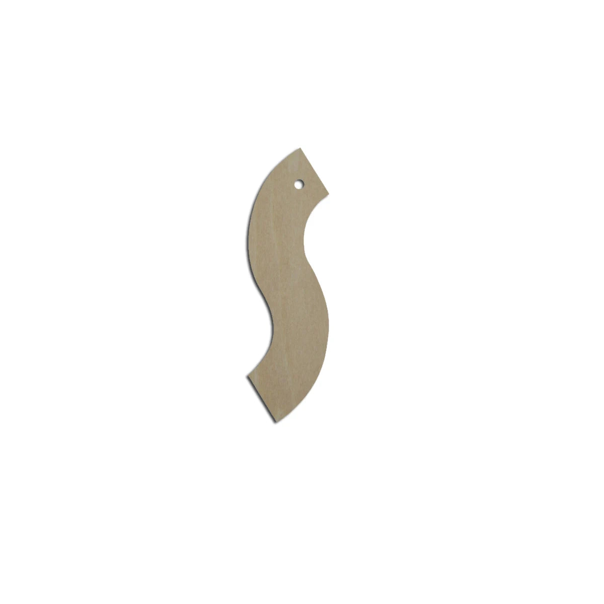 10pcs Laser Cut Unfinished Blank Wood Geometric Wave Thin Rectangle Cutout Shape Earring Pendant Jewelry Charm Finding