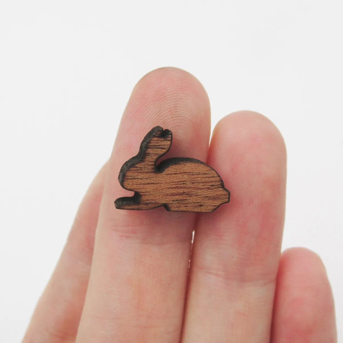 DIY Blank Wood Earring Charms Laser Cut Jewelry Butterfly Bunny Rabbit Cabochon Earring Supplies